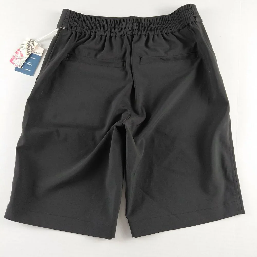 Tommy Bahama Everyday Active Bermuda Shorts Women's XS Black 9